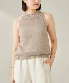 Plage HALTER NECK KNIT トップス