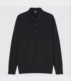 エクストラファインメリノニットポロシャツ（長袖）