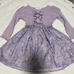 ラプンツェル ディズニー プリンセスなりきりワンピース 95cm しまむら