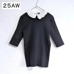美品 25AW UNITED ARROWS レディ フラワー チュール ニット