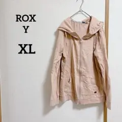 ★ROXY フルジップ パーカー トレーナー オレンジ裏起毛【XL】のサムネイル