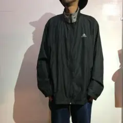 adidas☆アディダス☆ジップアップジャケット☆XL☆黒☆スポーツ