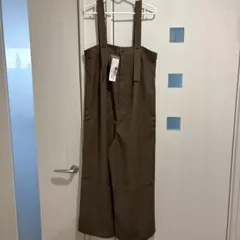 新品未使用品　モカ色 フリーサイズ ベアサロペット