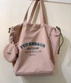 トートバッグ ピンク