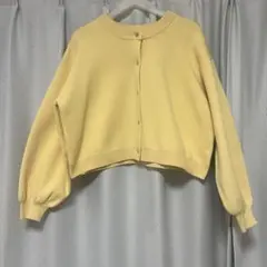 イング　2way トップス　カーディガン　黄色
