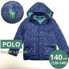 POLO ポロ ラルフローレン 140 キルティングジャケット 中綿 ネイビー