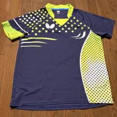 Butterfly 卓球ウェア Mサイズ ネイビー/ライム