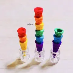 ミニチュアレインボーワッフルコーン