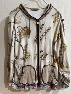 伊太利屋/GITALIYA レオパード柄 フード付きカーディガン