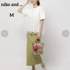 【niko and ...】 チュールコンビプルオーバー　トップス