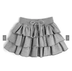 インパン付きティアードスウェットミニスカート[pm736]