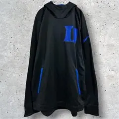 ナイキ ビッグロゴ デューク大学 フーディ 長袖 M 黒 青 ユニセックス