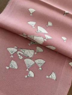 着物はぎれ ピンク 1枚 C444