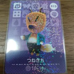 あつまれどうぶつの森　amiiboカード　つねきち