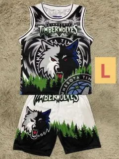 NBAティンバーウルブズ 両面刺繍 バスケゲームシャツ ユニフォーム 2XL NBAティンバーウルブズ 両面刺繍 バスケゲームシャツ