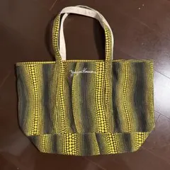 【美品】草間彌生 ×ユニクロ コラボトートバッグ　横型　黄色 美品】草間彌生 ×ユニクロ コラボトートバッグ 横型 黄色 - メルカリ