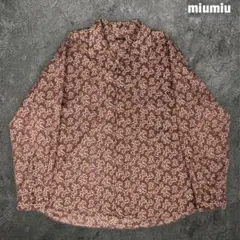 miu miu 総柄 オープンカラーシャツ ミュウミュウのサムネイル