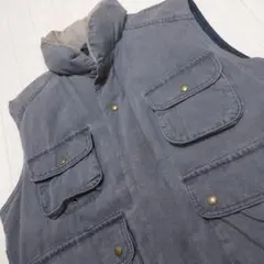 80s 黒タグ EDDIE BAUER フィッシングダウンベスト