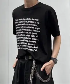 【Chikashitsu +】ロゴレタリングプリント半袖Tシャツ