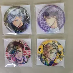 ツキプロ アニメキャラクター ホログラム缶バッジ 4個セット