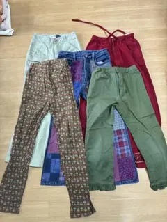 ブランド子ども用多色パンツ5点