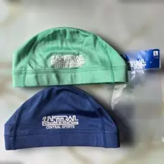 CENTRAL SPORTS 水泳帽 2点セット L セントラル帽子　紺　緑