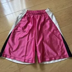 バスケットボールパンツ ピンク ホワイト ブラック　キッズのサムネイル