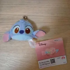 ディズニー＆ピクサーキャラクター　ミルキーボアフェイスがま口ポーチ　スティッチ
