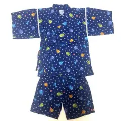 美品　MIKIHOUSE ミキハウス　甚平　120 クワガタ　トンボ　カブトムシ
