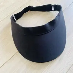 Lululemon 黒 サンバイザー 調整可能