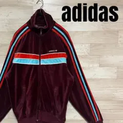 入手困難モデル adidas 00s ベロア トラックジャケット ボルドー M