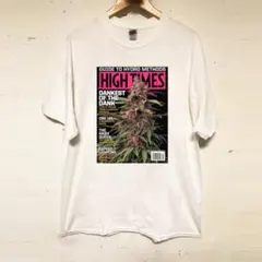 HITIMES ハイタイムス ピンク cover プリント白 Tシャツ XL