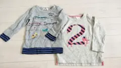 長袖 95 90 100 男の子 2枚セット まとめ売り ロンT