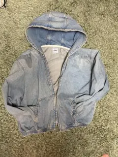 ZARA フード付きデニムジャケット L