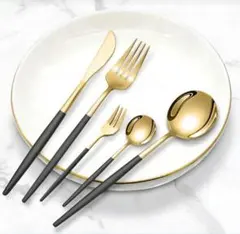 ステンレス製 カトラリー 5点セット スプーン フォーク ナイフ