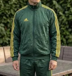 adidas ノーブランド　ジャージ セットアップ グリーン イエローのサムネイル