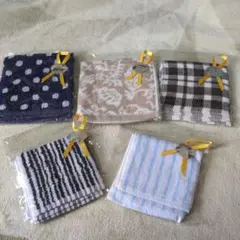 タオルハンカチ5枚セット
