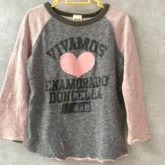 é.a.B ハートプリント 長袖カットソー 110