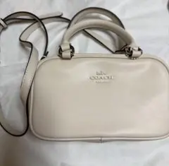 COACH】 サッチェル クロスボディ バッグ ホワイト CT776 - メルカリ