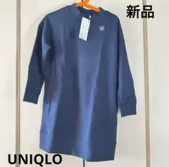 新品☆ユニクロ　女の子　スウェットワンピース