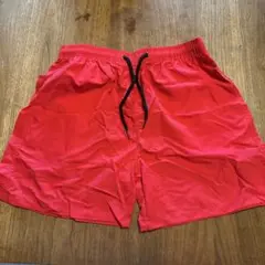 【未使用品】赤ショートパンツ　インナー無し　3XLのサムネイル
