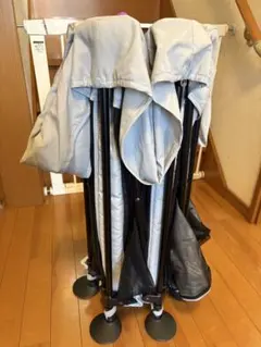 グレー ベビーサークル 雲柄