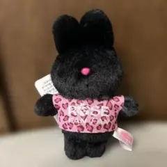 ROSE FAN FAN ブランドロゴＴマスコット ぬいぐるみ 黒