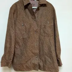 WORLD COORDINATE ヒョウ柄長袖シャツ