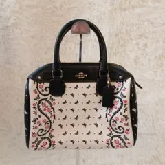 COACH 2way ショルダーバッグ 花柄 ドーム型 希少柄 - メルカリ