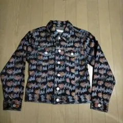 最終お値下げ★美品★ANGEL BLUE ハート柄デニムジャケット 140㌢❢