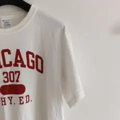 チャンピオン　CHICAGO 307 Tシャツ Mサイズ　白