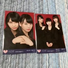 s*6様 =LOVE 佐々木舞香 野口衣織 生写真 赤背景 セミコンプ - メルカリ