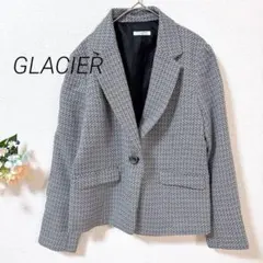 02 グラシア テーラードジャケット ツイード ポケット スリット 入学 入園
