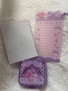 キャラクター メモ帳 セット ピンク